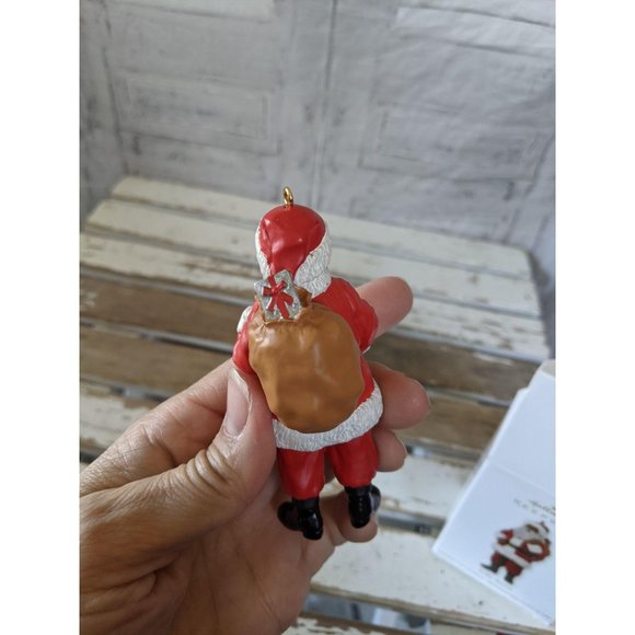 Hallmark jolly Santa 2012 ornament Xmas holiday tr - Picture 3 of 6